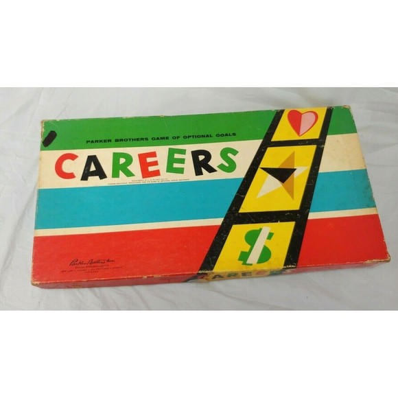Parker Brothers Other - Vtg Parker Brothers Careers Board Game Of Options With Box 1958
